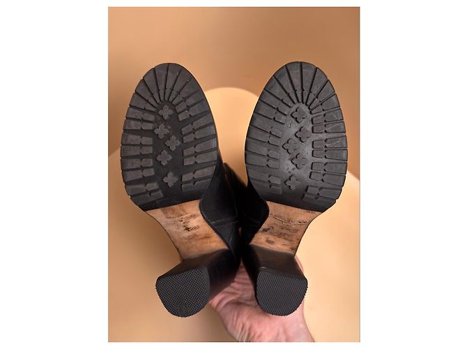 Botines de cuero negro con hebilla Jimmy Choo - vista 6