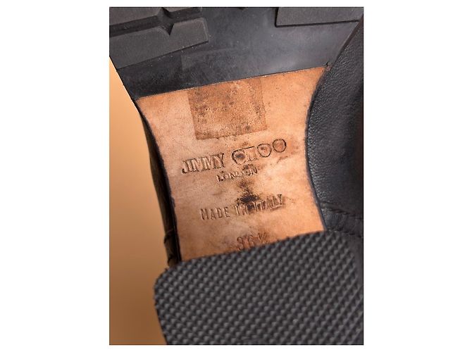 Botines de cuero negro con hebilla Jimmy Choo - vista 7