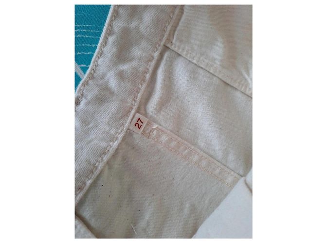 Calças de perna larga em algodão bege Levi's - vista 7