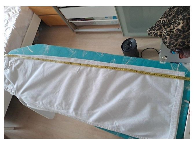 Autre Marque Jeans wide leg branco - vista 3
