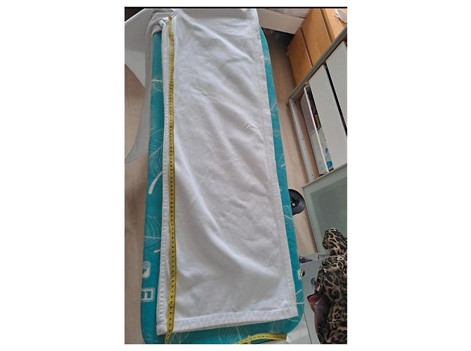 Autre Marque Jeans wide leg branco - vista 4
