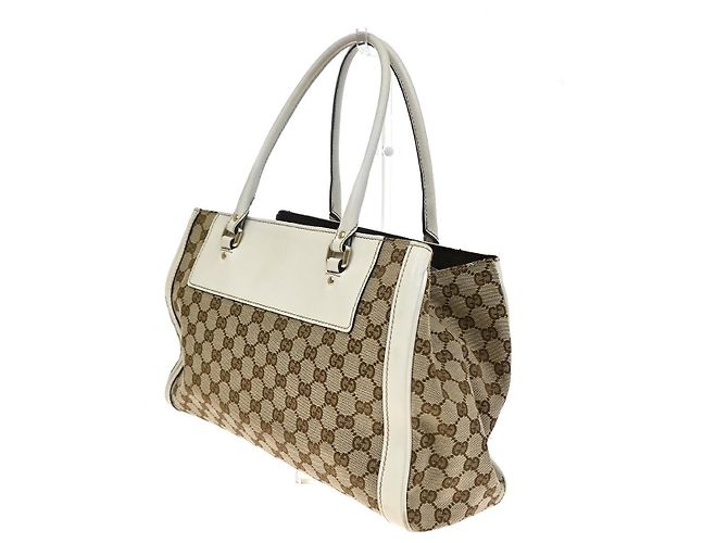 Gucci Trophy GG Canvas with Leather Small Marrone - vista 4