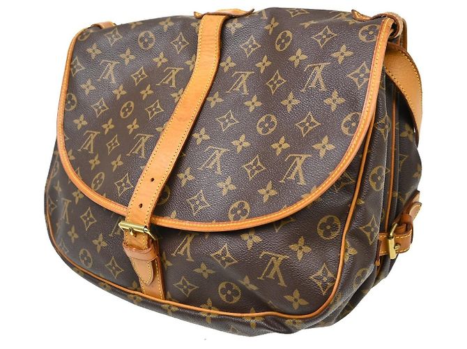 Louis Vuitton Saumur Monogram Canvas 35 Marrom - vista 2