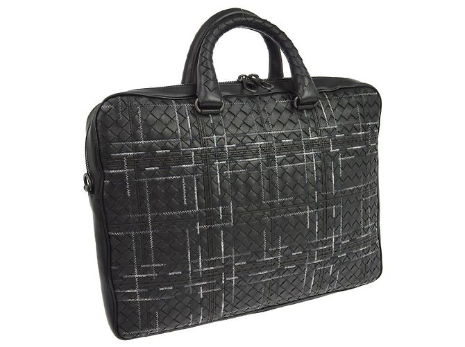 Bottega Veneta Soft Slim Intrecciato Nappa Nero - vista 2