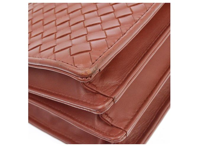 Bottega Veneta Soft Slim Intrecciato Nappa Marrone - vista 6