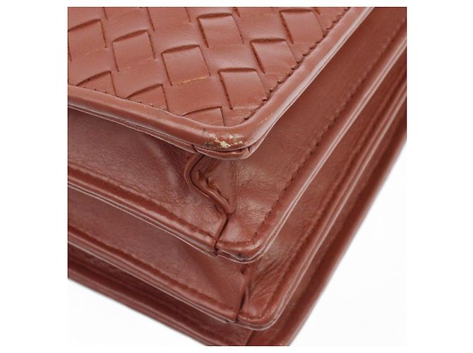 Bottega Veneta Soft Slim Intrecciato Nappa Marrone - vista 7