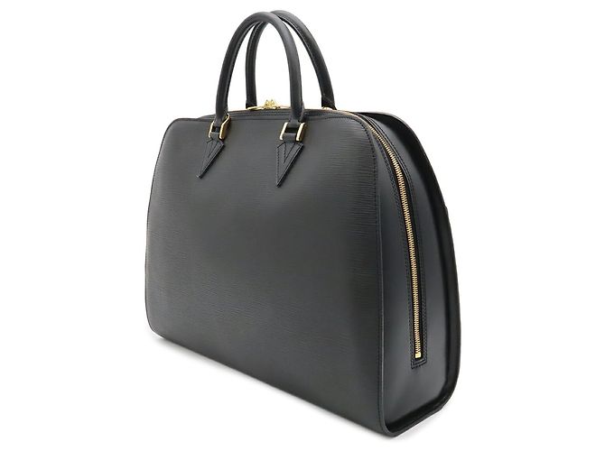 Sac à main Louis Vuitton Epi Sorbonne Noir - vue 3