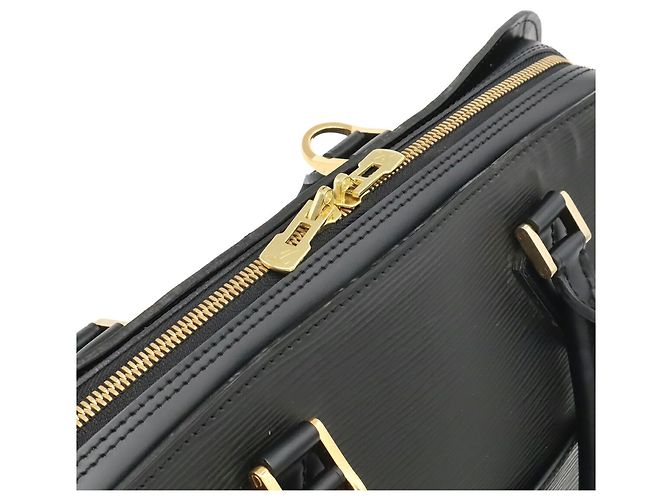 Sac à main Louis Vuitton Epi Sorbonne Noir - vue 6