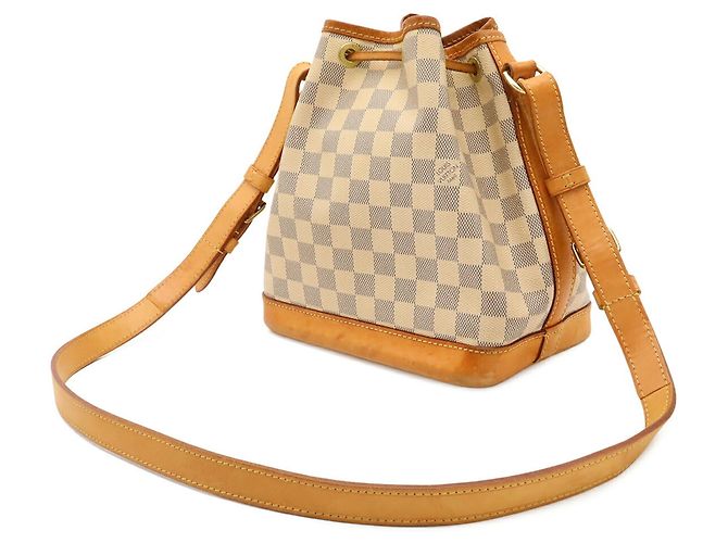Louis Vuitton Damier Azur Noe BB Schultertasche Roh - Ansicht 3