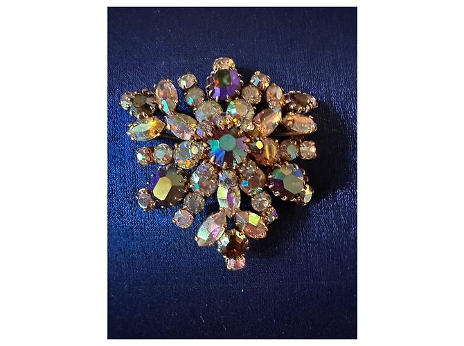 Autre Marque Spilla Fiocco di Neve Juliana / DeLizza & Elster (c. 1960) Multicolore - vista 4