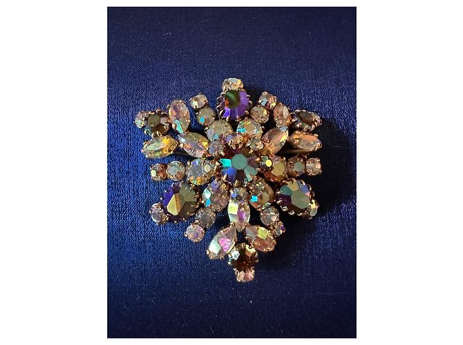 Autre Marque Spilla Fiocco di Neve Juliana / DeLizza & Elster (c. 1960) Multicolore - vista 7