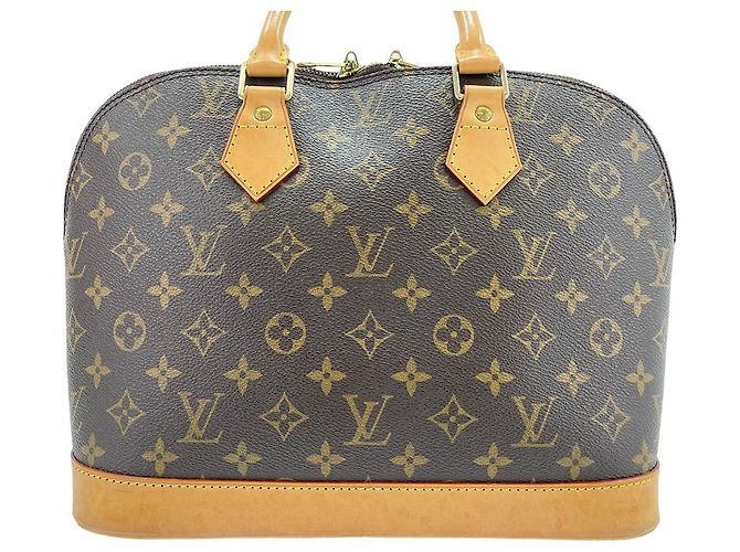 Louis Vuitton Alma Monogram Lace Leather BB Marrom - vista 2