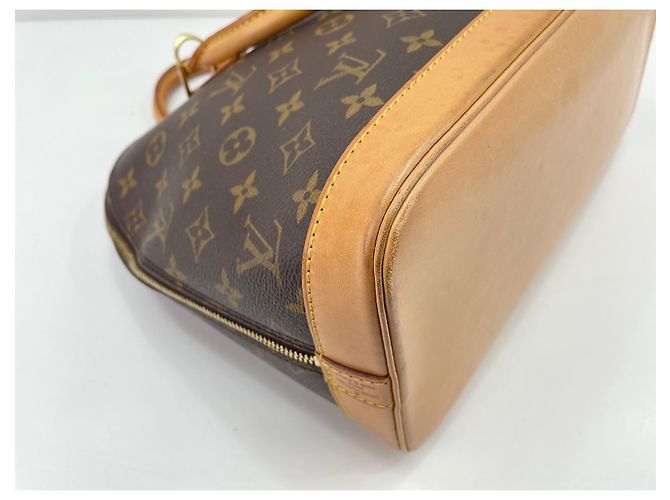 Louis Vuitton Alma Monogram Lace Leather BB Marrom - vista 6