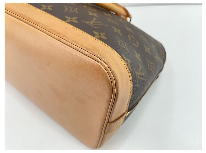 Louis Vuitton Alma Monogram Lace Leather BB Marrom - vista 7