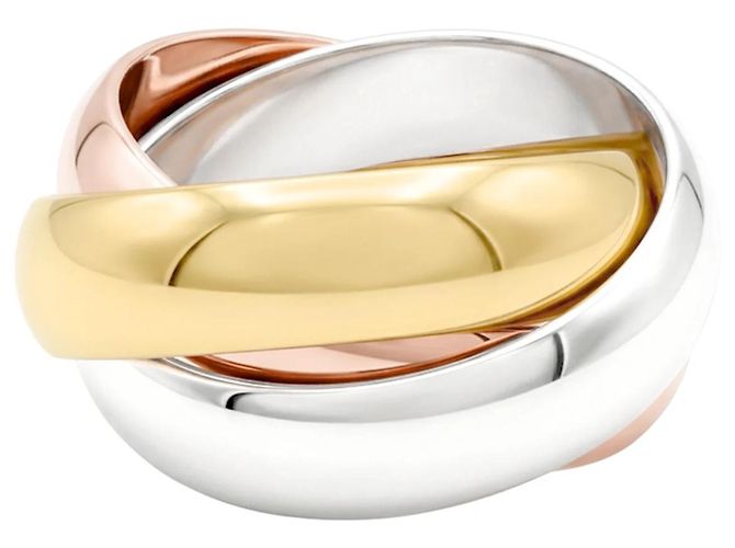 Anillo Cartier, "Trinity", oro amarillo, oro blanco, oro rosa. - vista 3