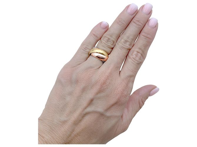Anillo Cartier, "Trinity", oro amarillo, oro blanco, oro rosa. - vista 4