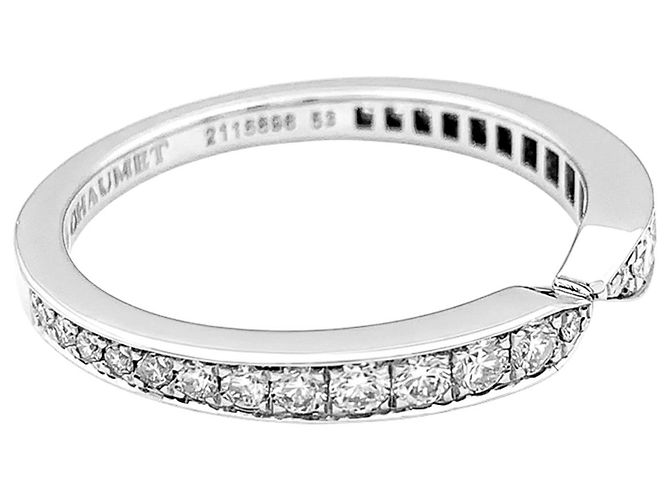 Aliança Chaumet, "Triomphe de Chaumet", platina e diamantes. - vista 4