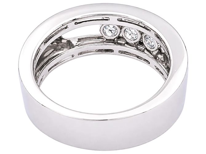 Anillo Messika, "Move Joaillerie", oro blanco, diamantes. - vista 3