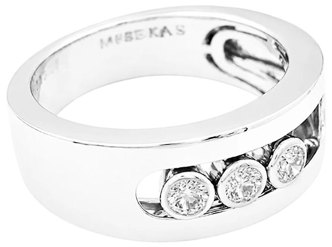 Anillo Messika, "Move Joaillerie", oro blanco, diamantes. - vista 4