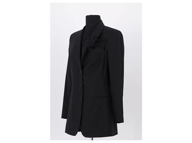 Jean Paul Gaultier Wollblazer Schwarz - Ansicht 2