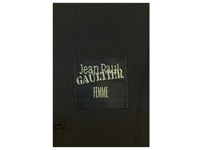 Jean Paul Gaultier Wollblazer Schwarz - Ansicht 5