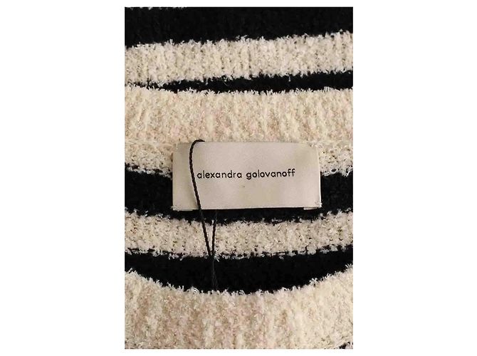 Abito Alexandra Golovanoff in cotone beige - vista 7