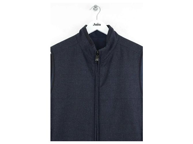 Corneliani Herrenjacke aus Wolle Blau M - Ansicht 2