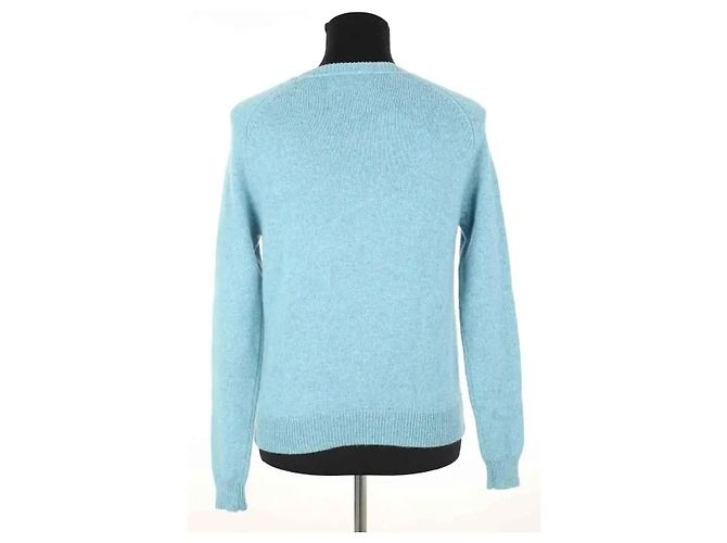 Pull Alexandra Golovanoff en cachemire bleu S - vue 4
