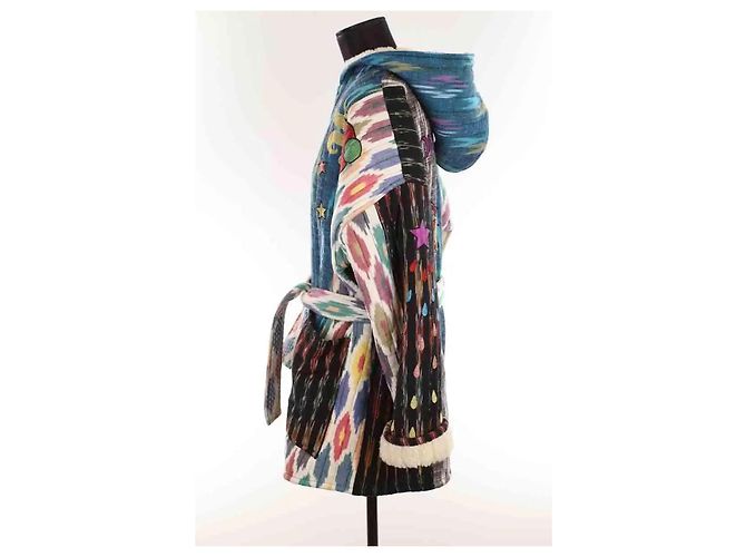 Autre Marque Monoki Wollmantel mehrfarbig Mehrfarben - Ansicht 3