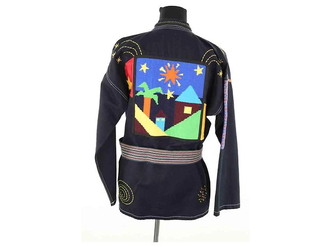 Autre Marque Chaqueta Monoki de algodón negro - vista 4