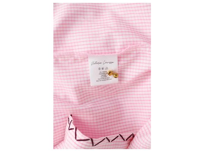 Autre Marque Camisa Victoria Leivissa Rosa de Algodão M - vista 6