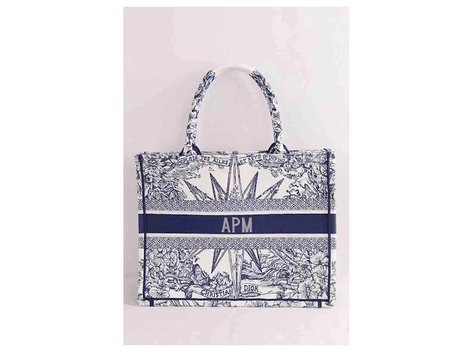 Autre Marque Cabas Book tote medium bleu - vue 4