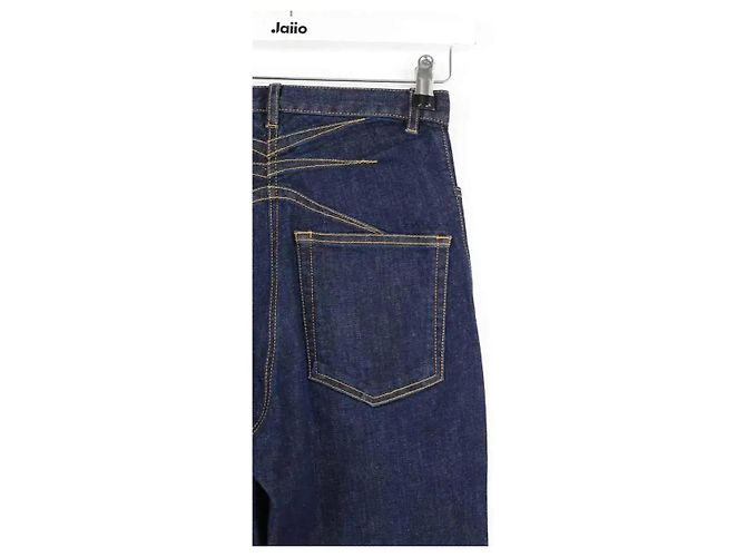 Alaïa Bootcut-Jeans aus blauer Baumwolle - Ansicht 4