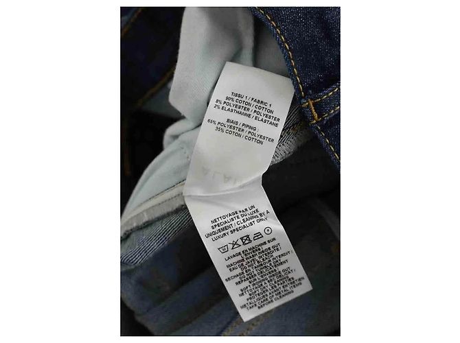 Alaïa Bootcut-Jeans aus blauer Baumwolle - Ansicht 6