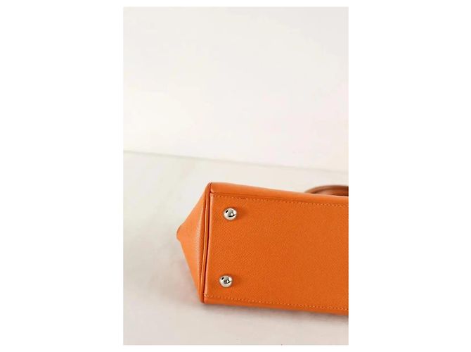 Hermès Bolsa de mão Paris-Bombay laranja - vista 6