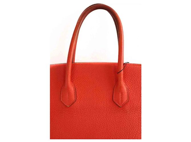 Hermès Birkin 35 in pelle Togo rossa Capucines Rosso - vista 5