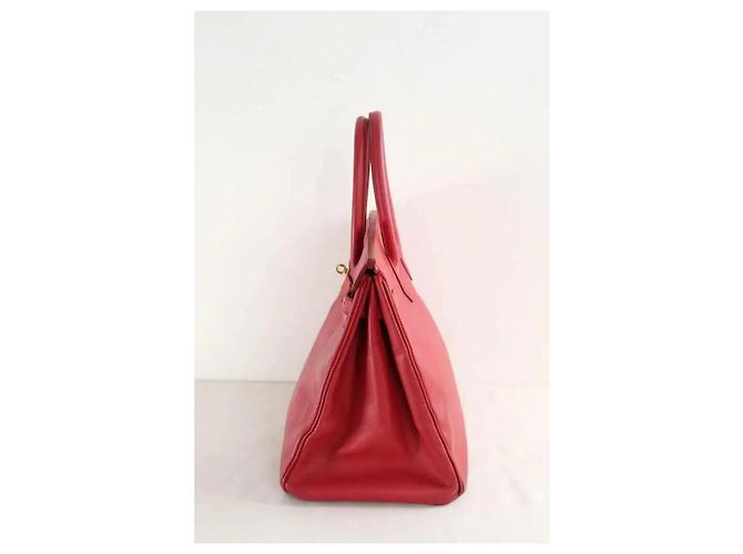 Bolsa Hermès Birkin 35 em couro epsom vermelho - vista 4