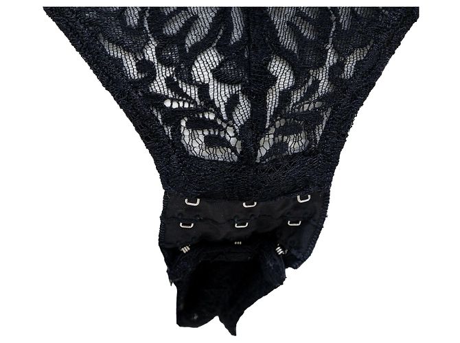 Autre Marque Body transparente bordado Marvel Preto - vista 12