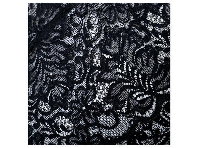 Autre Marque Body transparente bordado Marvel Preto - vista 13