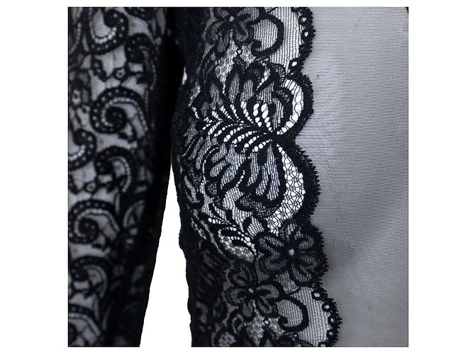 Autre Marque Body transparente bordado Marvel Preto - vista 7