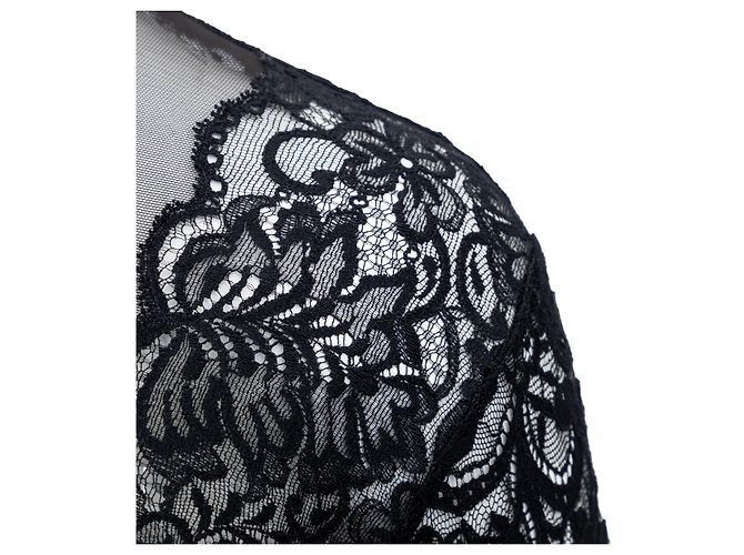 Autre Marque Body transparente bordado Marvel Preto - vista 8