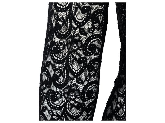 Autre Marque Body transparente bordado Marvel Preto - vista 9