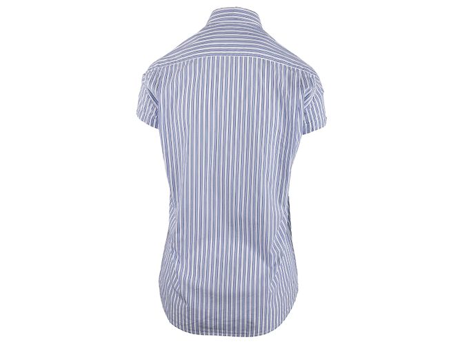Camisa de rayas azules de algodón de manga corta Comme Des Garcons - vista 2