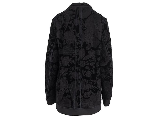 Autre Marque Diliborio Bestickter Baumwollblazer Schwarz Grau - Ansicht 2
