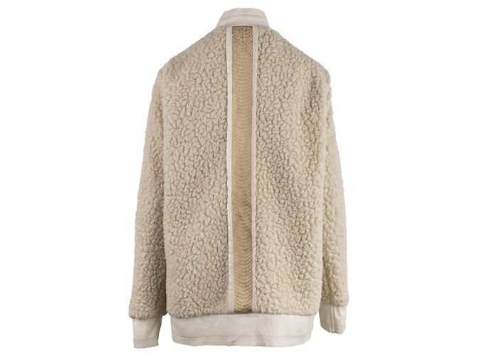 Autre Marque Diliborio Wool Bomber Jacket Beige - view 2