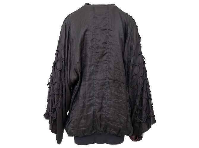 Autre Marque Bomber Diliborio con detalles calados Negro - vista 2