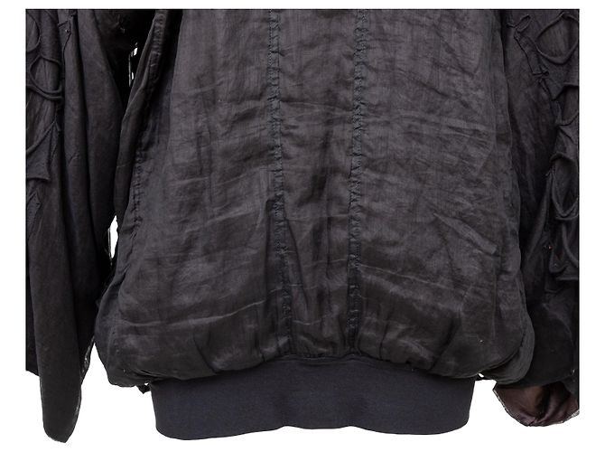 Autre Marque Bomber Diliborio con detalles calados Negro - vista 3