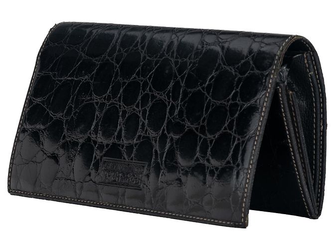 Cartera Gianfranco Ferré de cocodrilo negro - vista 2