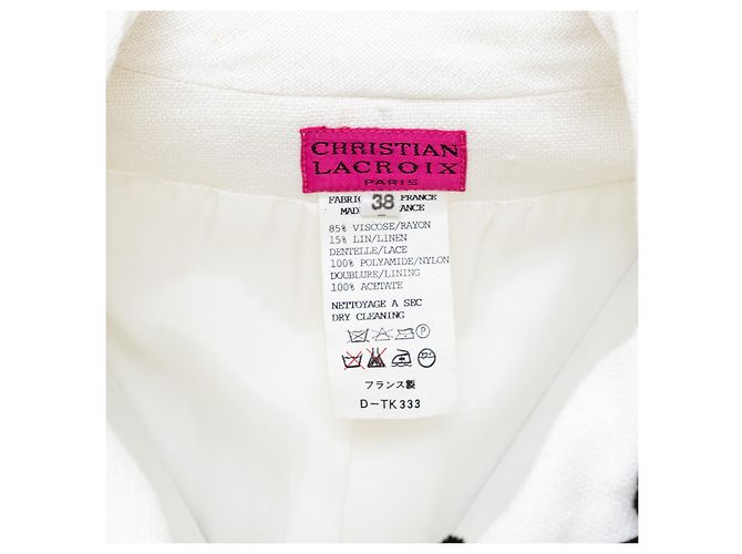 Giacca stringata Christian Lacroix Bianco - vista 12