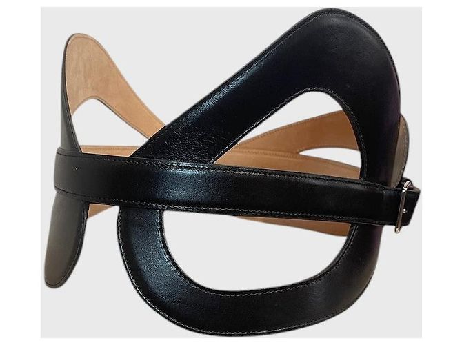 Ceinture Alexander McQueen noire T.85 Black - view 4